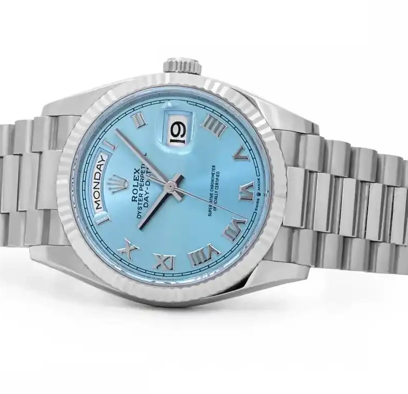 PrestigiousJewelrys 128236 Day-Date Rolex Platinum 0607